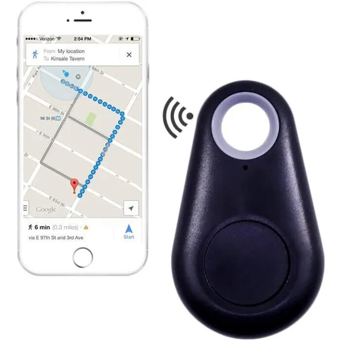 Mini traceur GPS intelligent, Anti-perte, étanche, Bluetooth 4.0, pour  animaux de compagnie, sac de sécurité