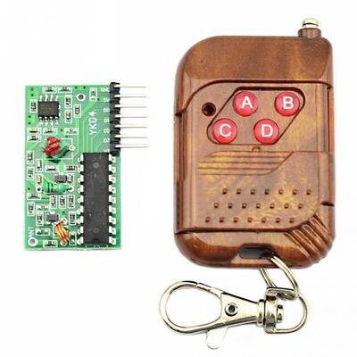 Kit de télécommande sans fil IC 2262/2272 4 CH 315Mhz, avec récepteur