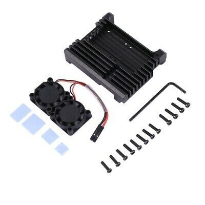 Boîtier Raspberry Pi 4 en aluminium Double Ventilateurs