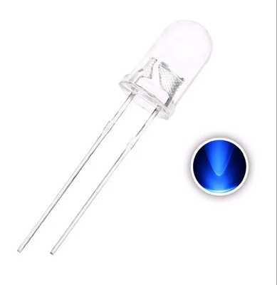 LED Transparente Bleu 5mm