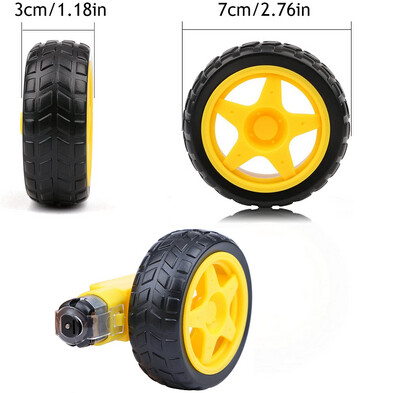 Roue Jaune 65mm pour Moteur
