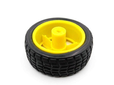 Roue Jaune 65mm pour Moteur