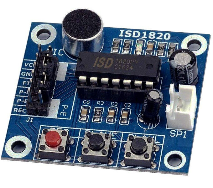Module enregistreur vocal (son) ISD1820