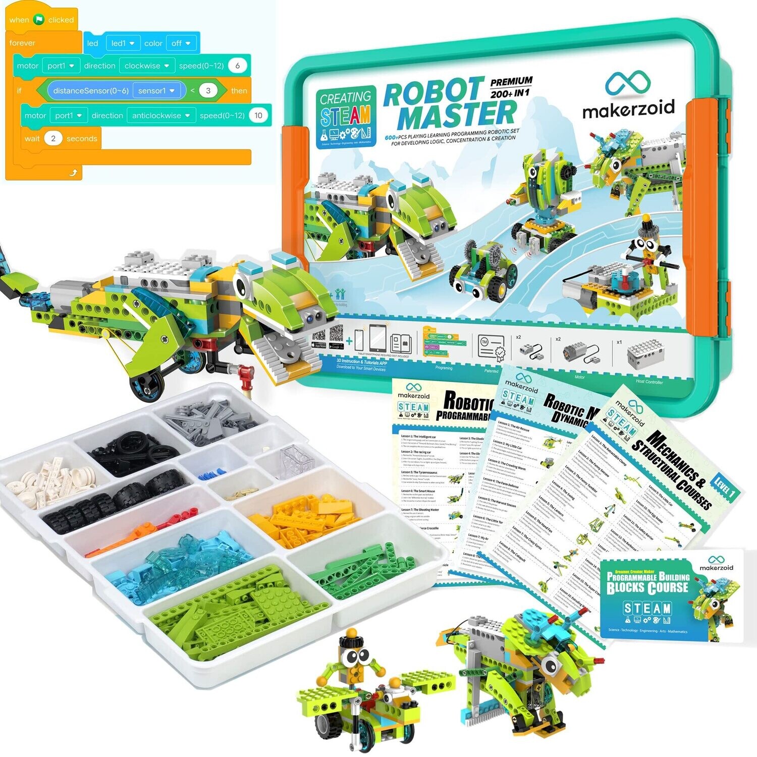 Kit Robot Programmable pour enfant - Makerzoid 200 en 1