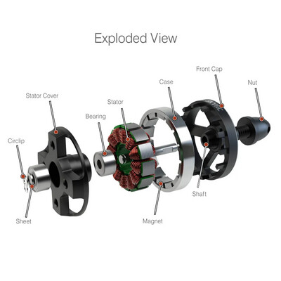 KIT Moteurs Brushless X2208 2000KV SKYRC 4PCS