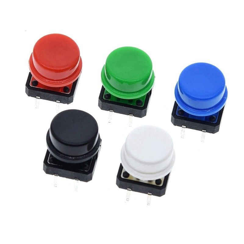 bouton poussoir avec bouchon (12x12 mm)