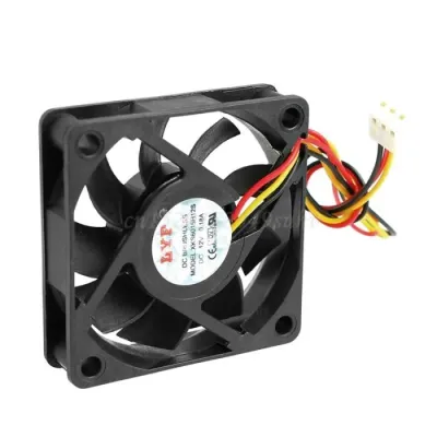 Ventilateur de refroidissement 12V DC 0.16A, 60x60x15mm 6015,  XH2.54 câble