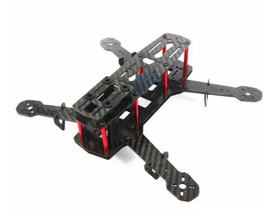 Châssis QAV250 de quadricoptère FPV fibre Caron