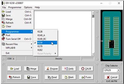 PIC K150 microcontrôleur USB, programmateur automatique + câble ICSP