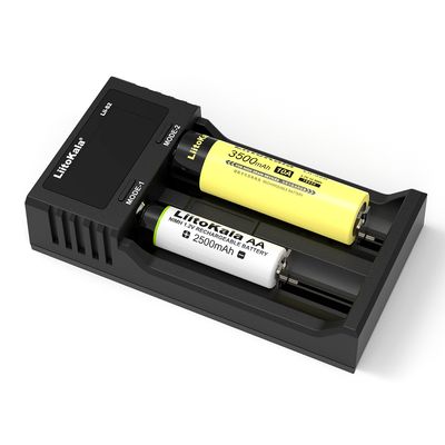 LiitoKala Lii-S2 Battery Charger Auto-polarity detection For 18650 26650 16340 18350 10400 14500 AA AAA li-ion batteries