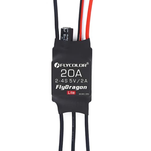 Flycolor FlyDragon Lite  – ESC contrôleur de vitesse électronique 20A pour Moteur brushless