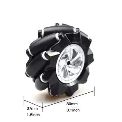 Roue omnidirectionnelle Mcnamum 80MM NOIRE