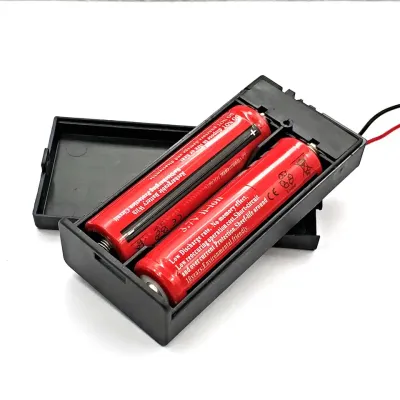 Boîtier batterie 2x 18650 avec Connecteur DC