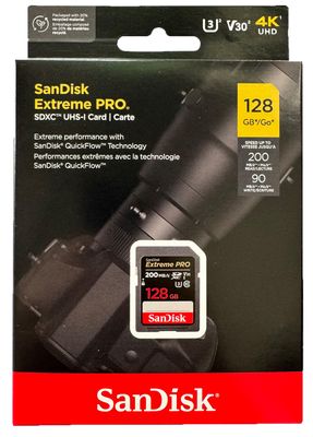 SanDisk Extreme PRO SDHC™ and SDXC™ UHS-I SD Card – 128 GB
