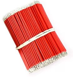 Pack de fils dénudé rouge 24 AWG 5 cm (500 pièces)