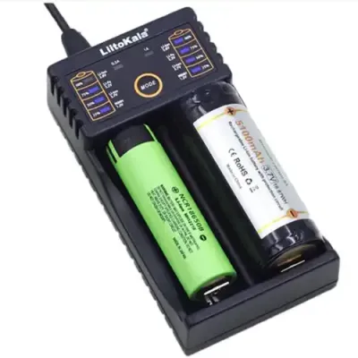 Liitokala lii-202 5V 2A 18650/26650/16340/14500 Micro USB Battery Charger