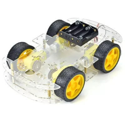 Châssis Robot 4WD basic (Acrylique)