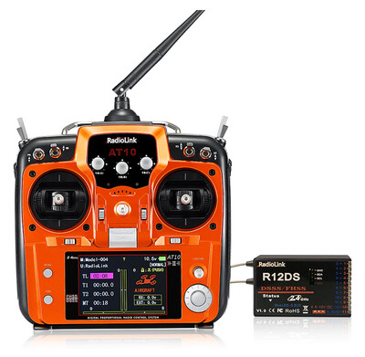 Télécommande Radiolink AT10II 12CH avec Recepteur R12DS "2.4GHz" R12DS