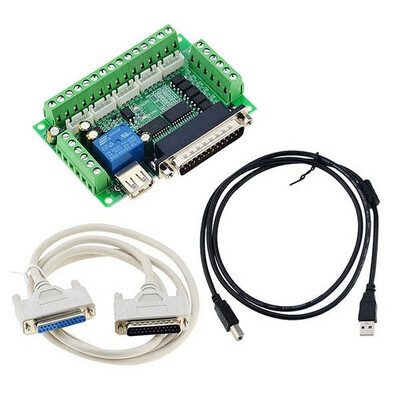 Carte d'interface CNC MACH3 USB 5 axes + Câble BD25