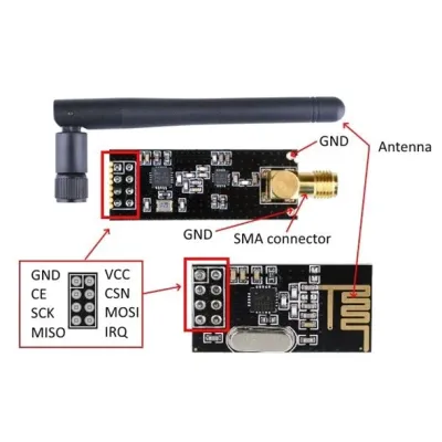 Adaptateur pour module sans fil NRF24L01