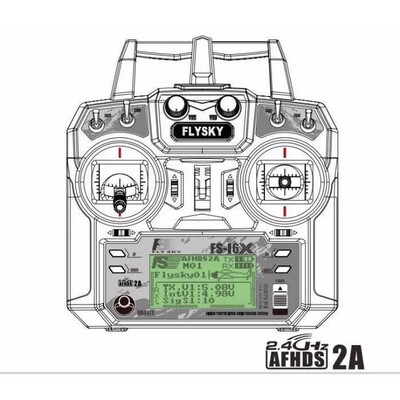 Télécommande Flysky FS-i6X AFHDS 2A + Récepteur FS-iA10B 2.4GHz