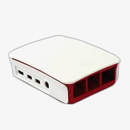 Raspberry Pi 4 Case Enclosure Red &amp; White
