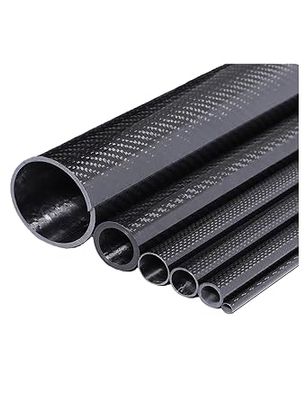 Tube en fibre de carbone, diamètre 16 mm, épaisseur 2mm