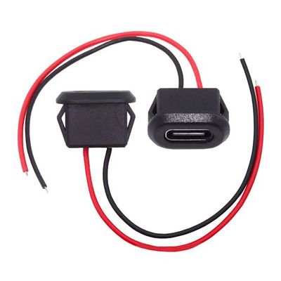 2P TYPE-C Female USB Power Socket 10CM