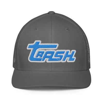 Aqua Trash Logo Fitted Flexfit Mesh Hat