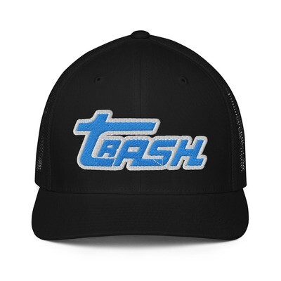 Aqua Trash Logo Fitted Flexfit Mesh Hat