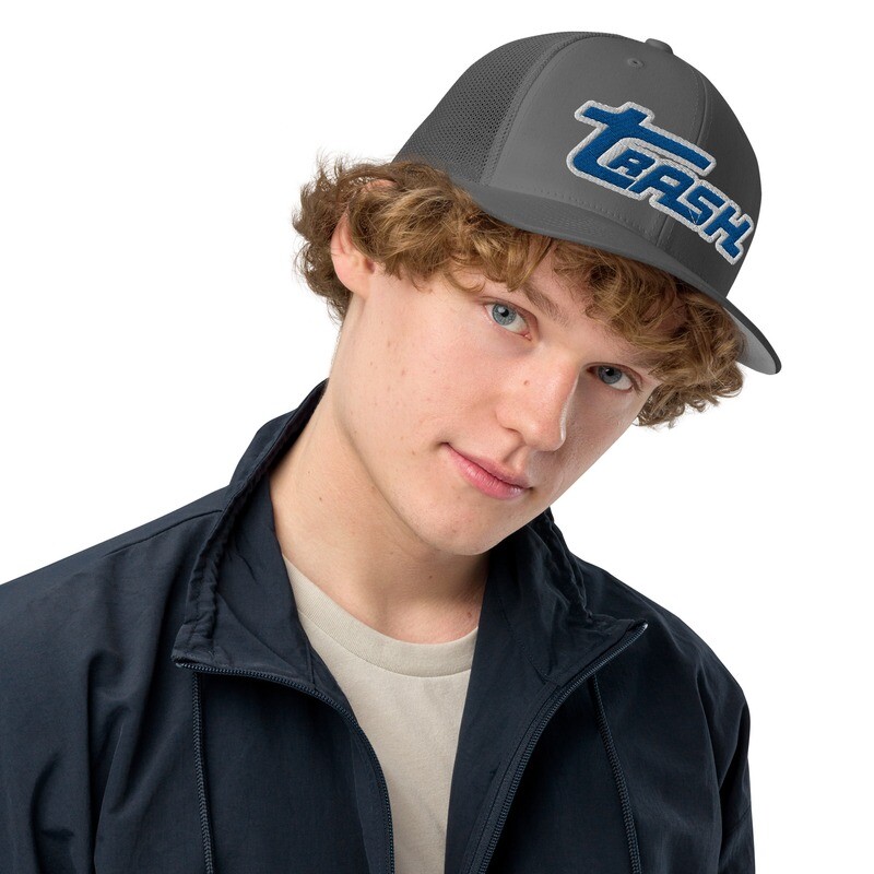 Royal Trash Logo Fitted Flexfit Mesh Hat