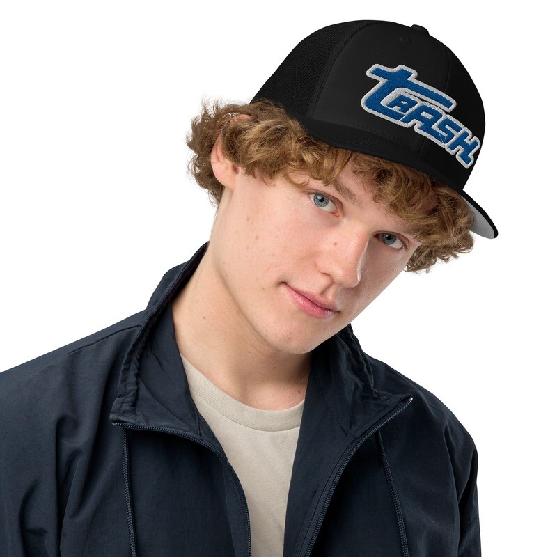 Royal Trash Logo Fitted Flexfit Mesh Hat