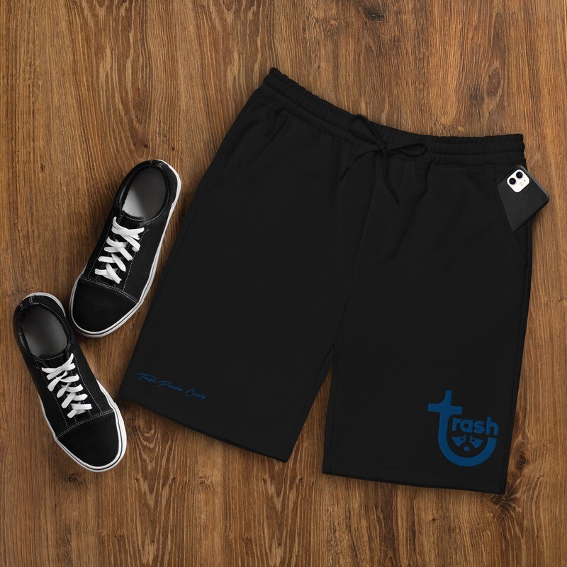 Navy TPC Embroidered Logo Fleece Shorts