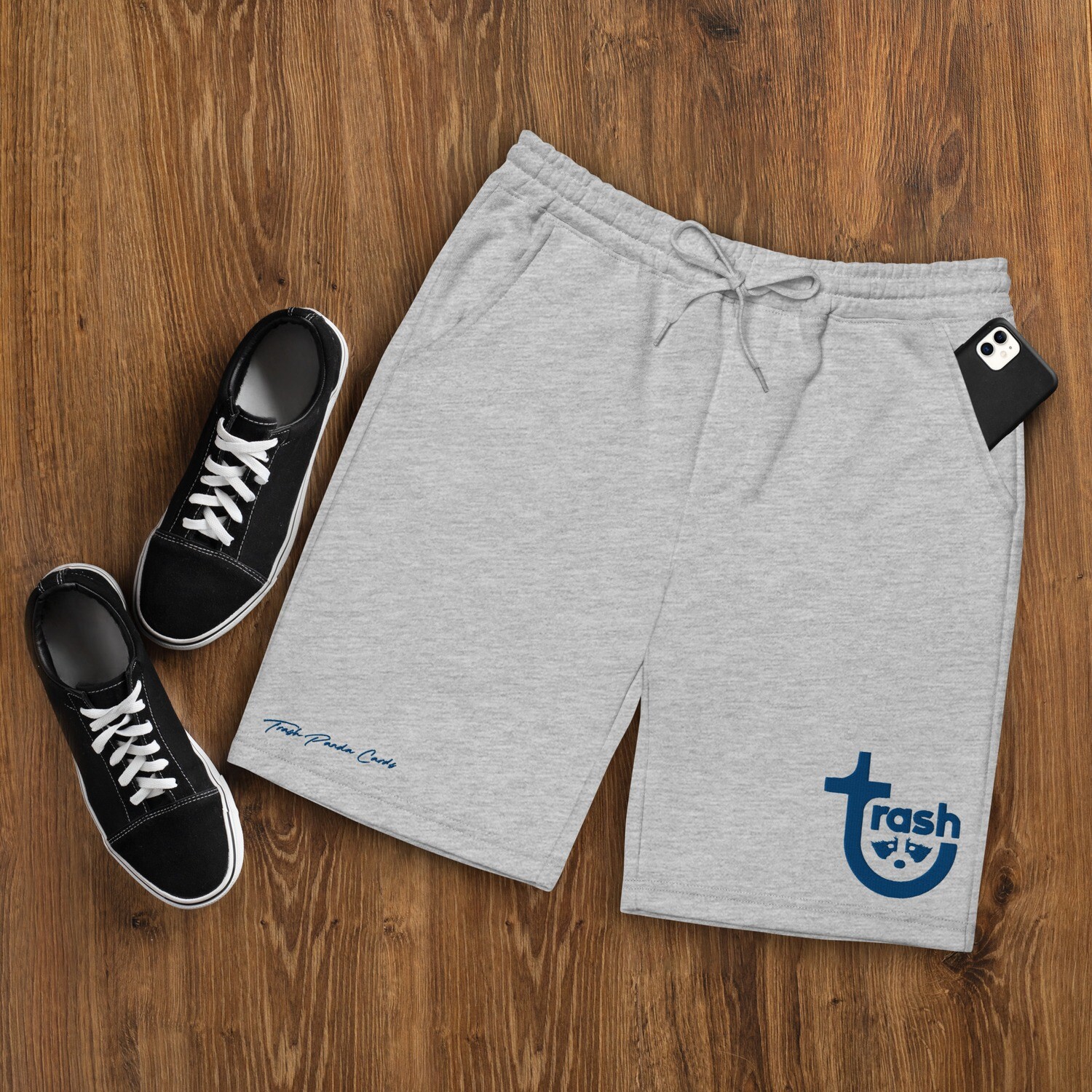 Navy TPC Embroidered Logo Fleece Shorts