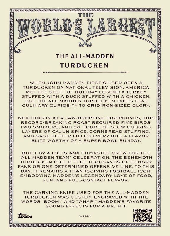 TPC S3 #1 The All-Madden Turducken