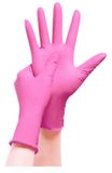 Guantes de Nitrilo Rosado