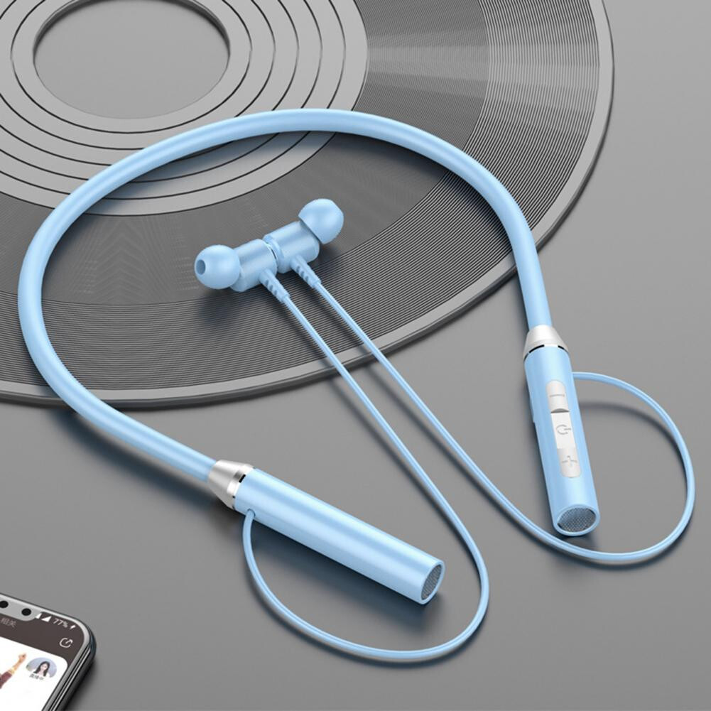 Bluetooth Headset Wireless Heavy Bass Binaural Neck Hanging Sports Game Universal Huawei Apple OPPO