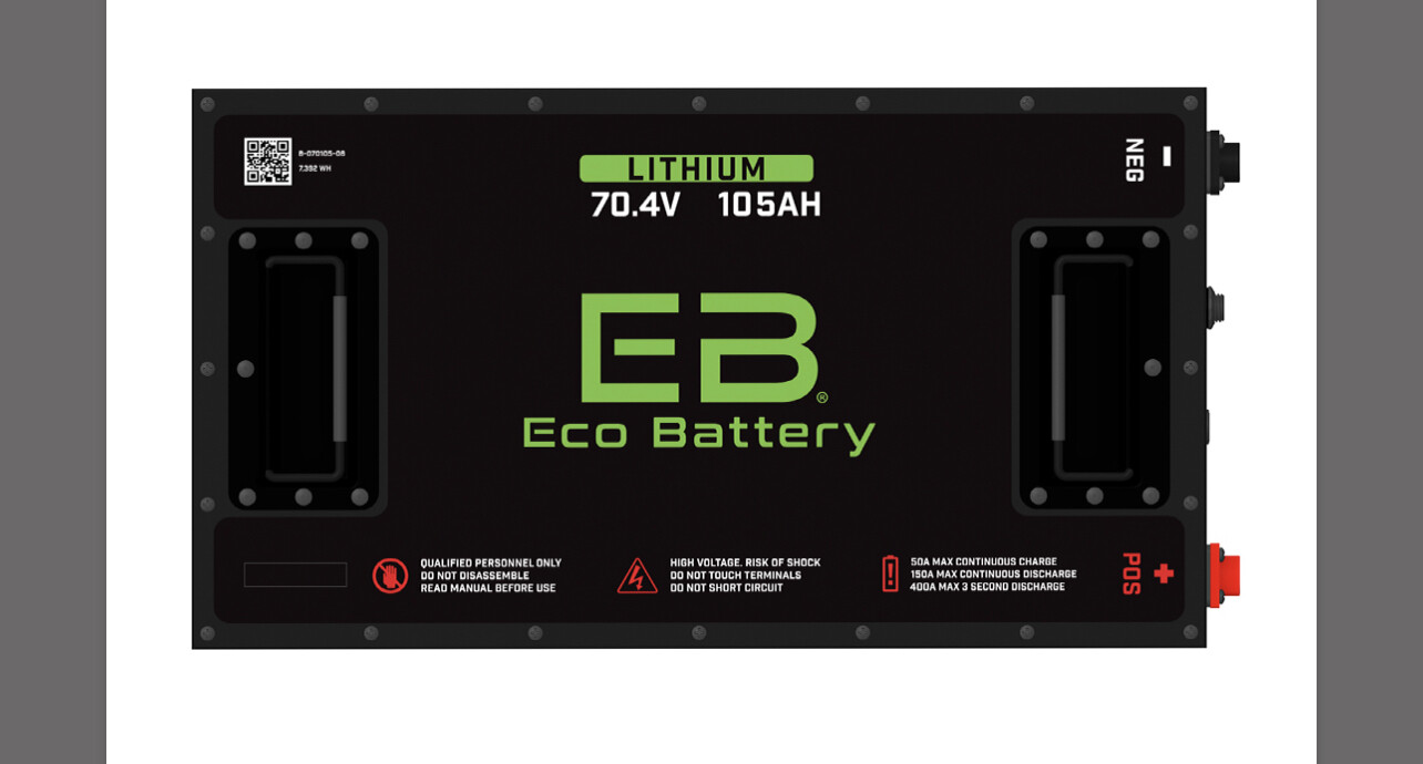 ECO Battery 72v 105AH Universal bundle