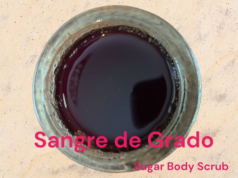 Sangre de Grado soul remedy sugar body scrub w/Rosehip seed oil