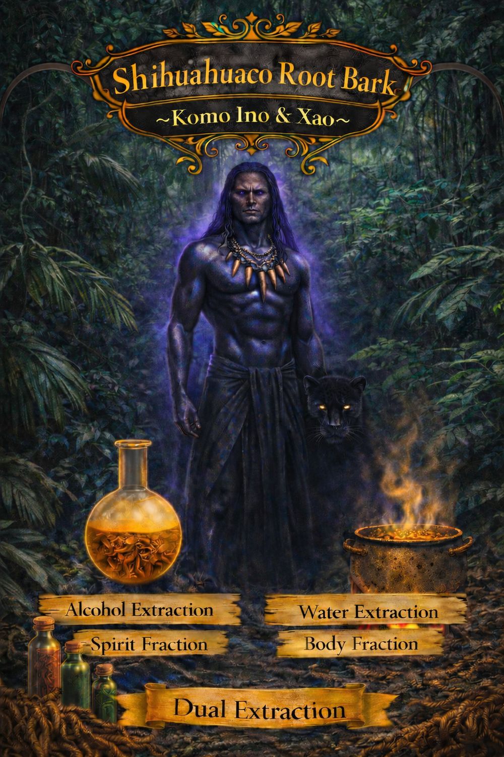 Shihuahuaco Root Bark ~ Dual Extraction &amp; Cold-Vacuum Distilled Concentrate Tincture