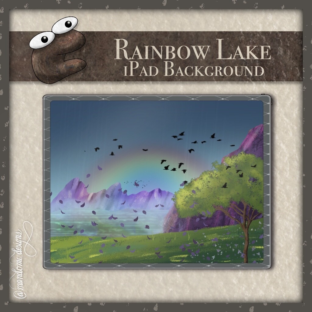 Rainbow Lake iPad Background
