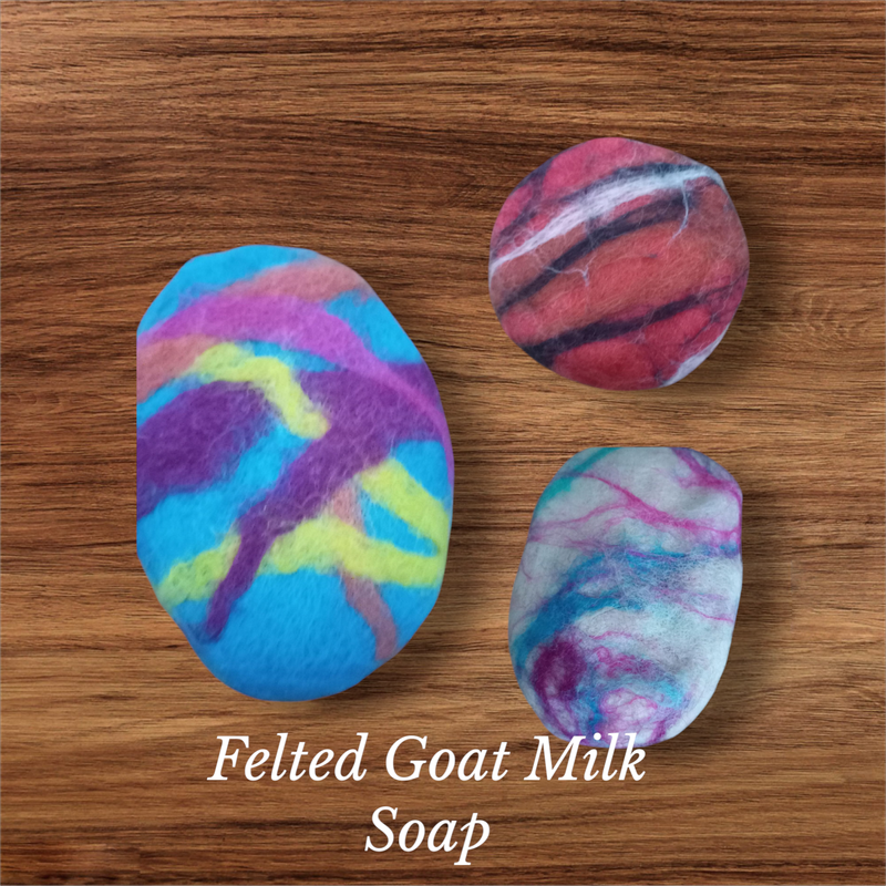 Exquisite Felted Detergent Free Goat Milk Soap