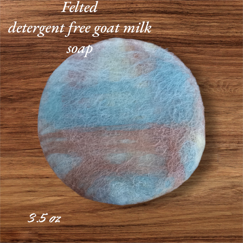 Freshly Felted Goat Milk Soap