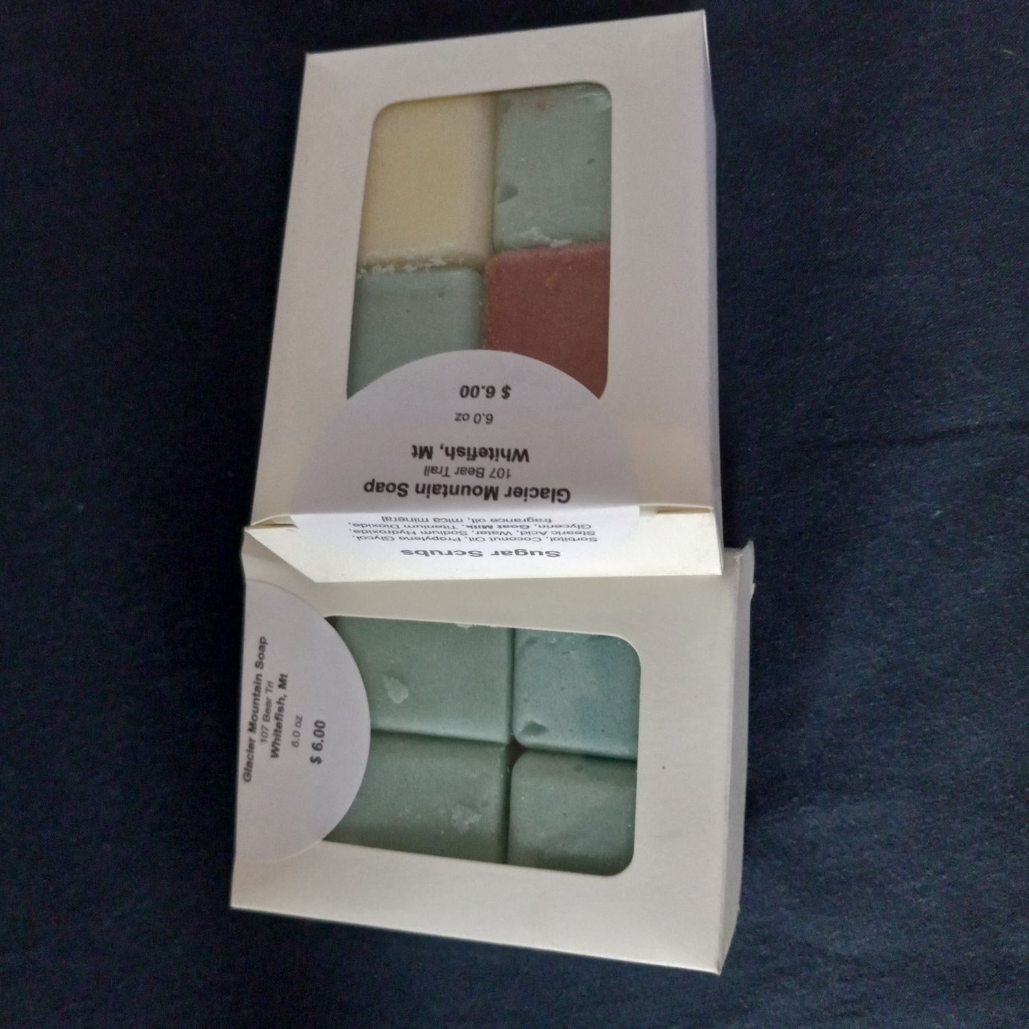 6 oz Box of Sugar Scrubs