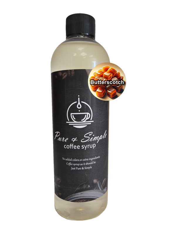 Pure &amp; Simple Butterscotch Flavoring Syrup - 16 oz
