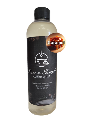 Pure &amp; Simple Caramel Flavoring Syrup - 16 oz