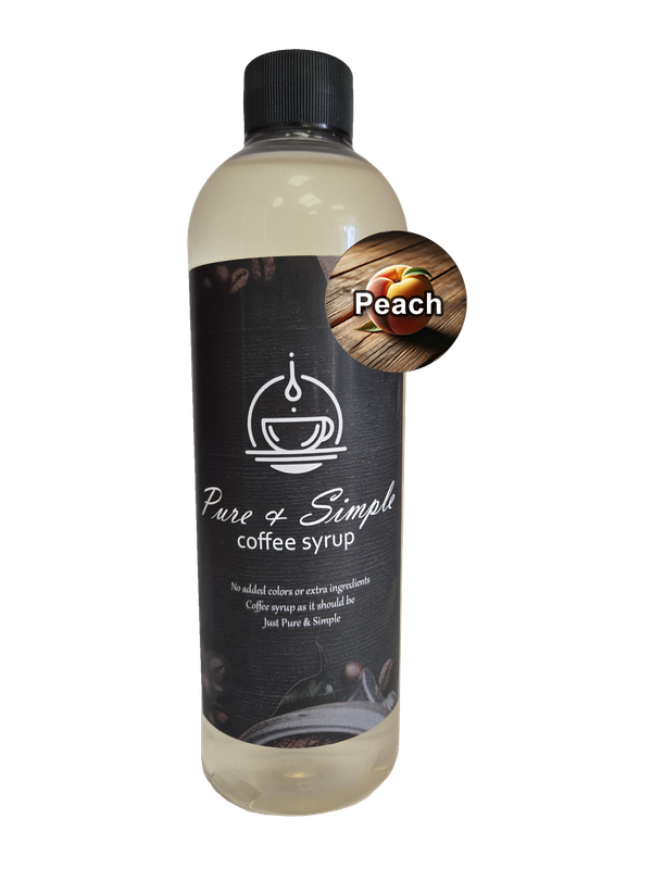 Pure &amp; Simple Peach Flavoring Syrup - 16 oz