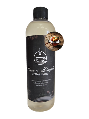 Pure &amp; Simple Peach Flavoring Syrup - 16 oz