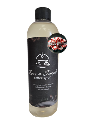 Pure &amp; Simple Peppermint Flavoring Syrup - 16 oz