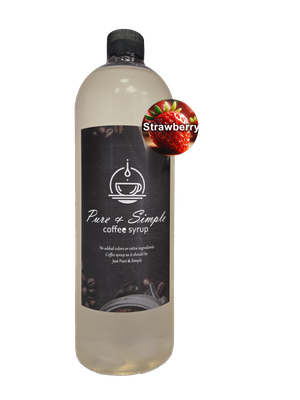 Pure &amp; Simple Strawberry Flavoring Syrup - 32 oz